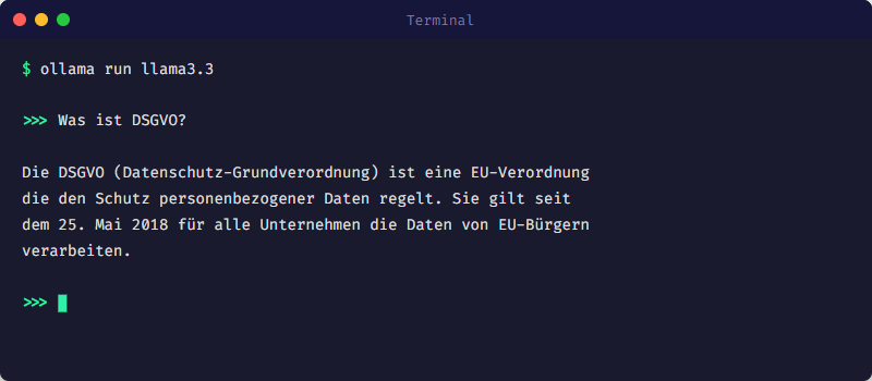Ollama Run: Chat mit lokalem LLM